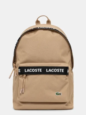 Lacoste plecak kolor zielony duży z aplikacją NU4685NZ