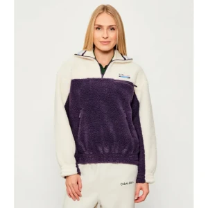 Lacoste Polarowa bluza | Oversize fit | z dodatkiem wełny