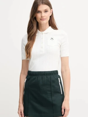 Lacoste polo bawełniane damski kolor biały DF5296