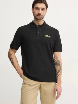 Lacoste polo bawełniane kolor czarny z aplikacją PH2751