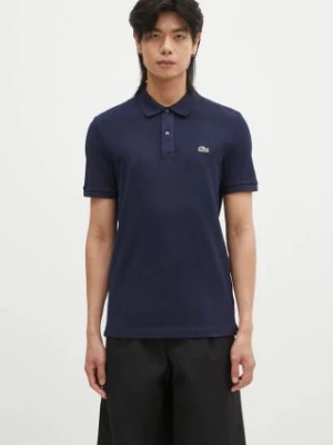 Lacoste polo bawełniane kolor granatowy