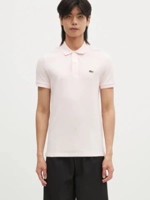 Lacoste polo bawełniane kolor różowy