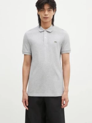 Lacoste polo bawełniane kolor szary