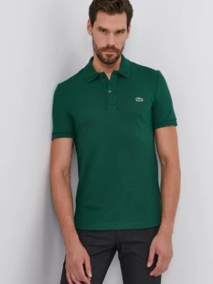 Lacoste polo bawełniane kolor zielony PH4012.-132