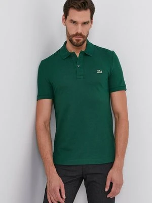 Lacoste polo bawełniane kolor zielony PH4012.-132