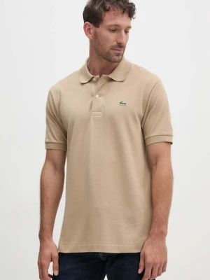 Lacoste polo bawełniane Koszulka Lacoste Polo Classic Fit L1212 02S kolor brązowy gładki