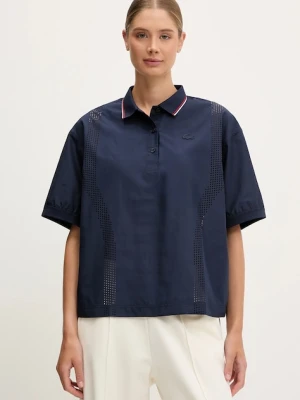 Lacoste polo damski kolor granatowy CF0060