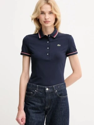 Lacoste polo damski kolor granatowy DF5284