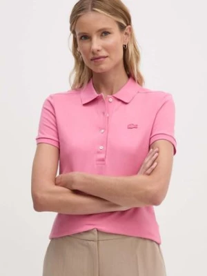 Lacoste polo damski kolor różowy