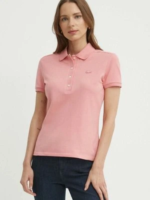 Lacoste polo damski kolor różowy