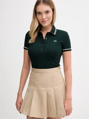 Lacoste polo damski kolor zielony DF5284