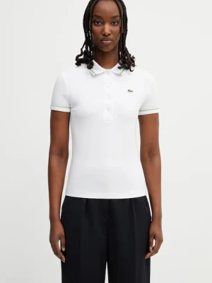 Lacoste polo damskie z bawełną