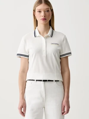 Lacoste polo damskie z bawełną