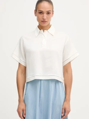 Lacoste polo damskie z lyocellem