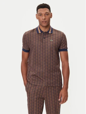 Lacoste Polo DH1417 Brązowy Regular Fit