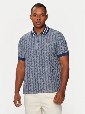 Lacoste Polo DH1417 Granatowy Slim Fit