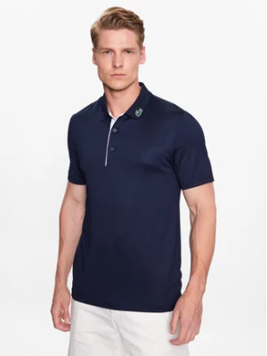 Lacoste Polo DH3982 Granatowy Regular Fit