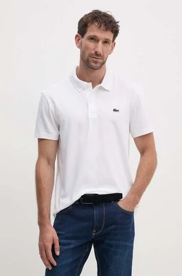 Lacoste polo męski kolor beżowy gładki DH5522