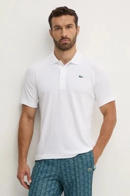 Lacoste polo męski kolor biały gładki DH3201