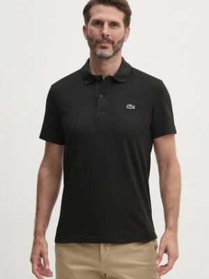 Lacoste polo męski kolor czarny gładki DH5522