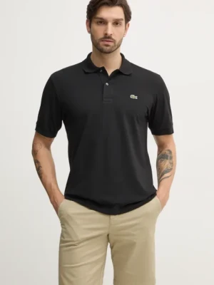 Lacoste polo męski kolor czarny z aplikacją PH9851