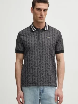 Lacoste polo męski kolor szary wzorzysty DH1417