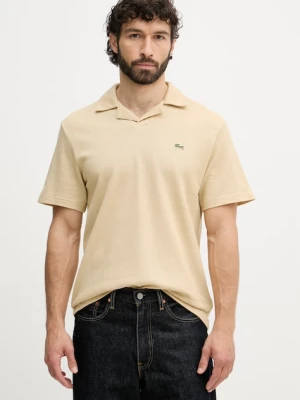 Lacoste polo męskie z dodatkiem lnu