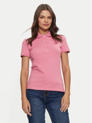 Lacoste Polo PF5462 Różowy Slim Fit