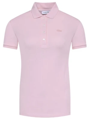 Lacoste Polo PF5462 Różowy Slim Fit