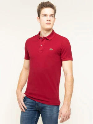 Lacoste Polo PH4012 Bordowy Slim Fit