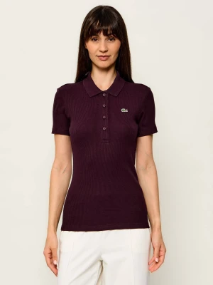 Lacoste Polo | Slim Fit bordowy