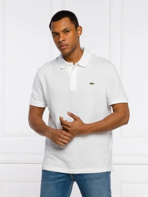 Lacoste Polo | Slim Fit | pique biały