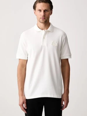 Lacoste polo sportowe męskie bawełniane beżowy