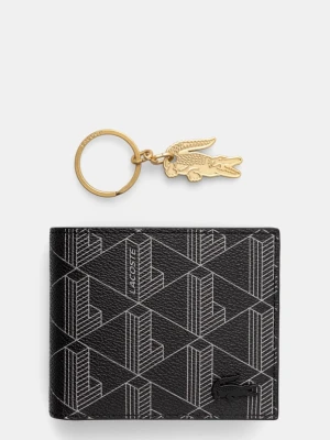 Lacoste portfel + brelok czarny