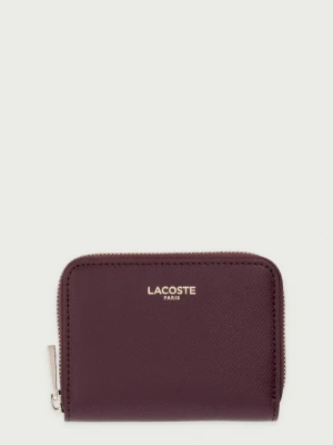Lacoste portfel damski skórzany fioletowy