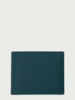 Lacoste portfel męski skórzany zielony