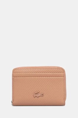 Lacoste portfel skórzany kolor pomarańczowy NF3855KL