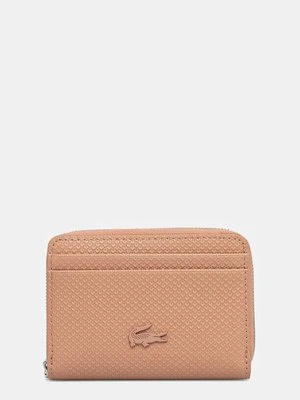 Lacoste portfel skórzany kolor pomarańczowy NF3855KL