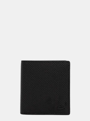 Lacoste portfel skórzany męski kolor czarny NH4568CE