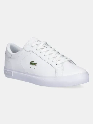 Lacoste sandały skórzane POWERCOURT męskie kolor biały 49SMA0081