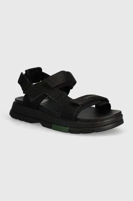Lacoste sandały Suruga Premium Textile Sandals damskie kolor czarny na platformie 47CFA0015