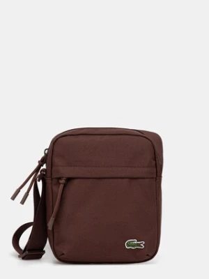 Lacoste saszetka kolor brązowy NU4788NE