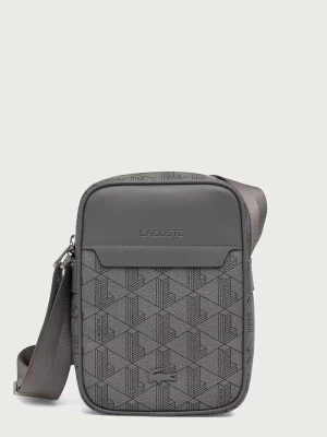 Lacoste saszetka męska z imitacji skóry szary