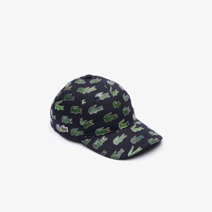 Lacoste Signature Print Cotton Cap