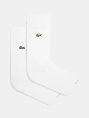 Lacoste skarpetki 2-pack kolor biały RA3147