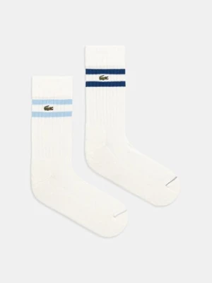 Lacoste skarpetki 2-pack kolor biały RA6842
