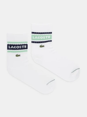 Lacoste skarpetki 2-pack kolor biały RA9304