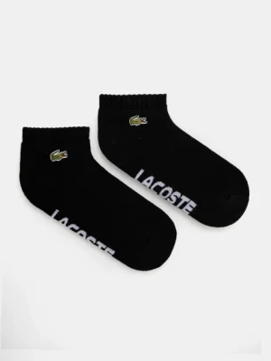 Lacoste skarpetki 2-pack kolor czarny RA2653