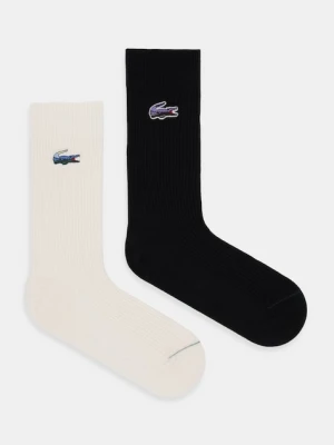 Lacoste skarpetki 2-pack kolor czarny RA5989
