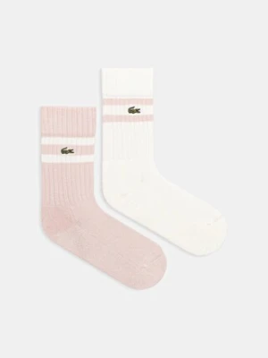Lacoste skarpetki 2-pack kolor różowy RA6842